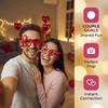Party Valentine's Day Decorative Glasses Creative Red Love Glasses Love Shaped Glasses  Masquerade