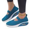 Large Size Fly-woven Women's Shoes Breathable Mesh Lazy Shoes Lightweight Air Cushion Mother Casual Sports Mesh Shoes