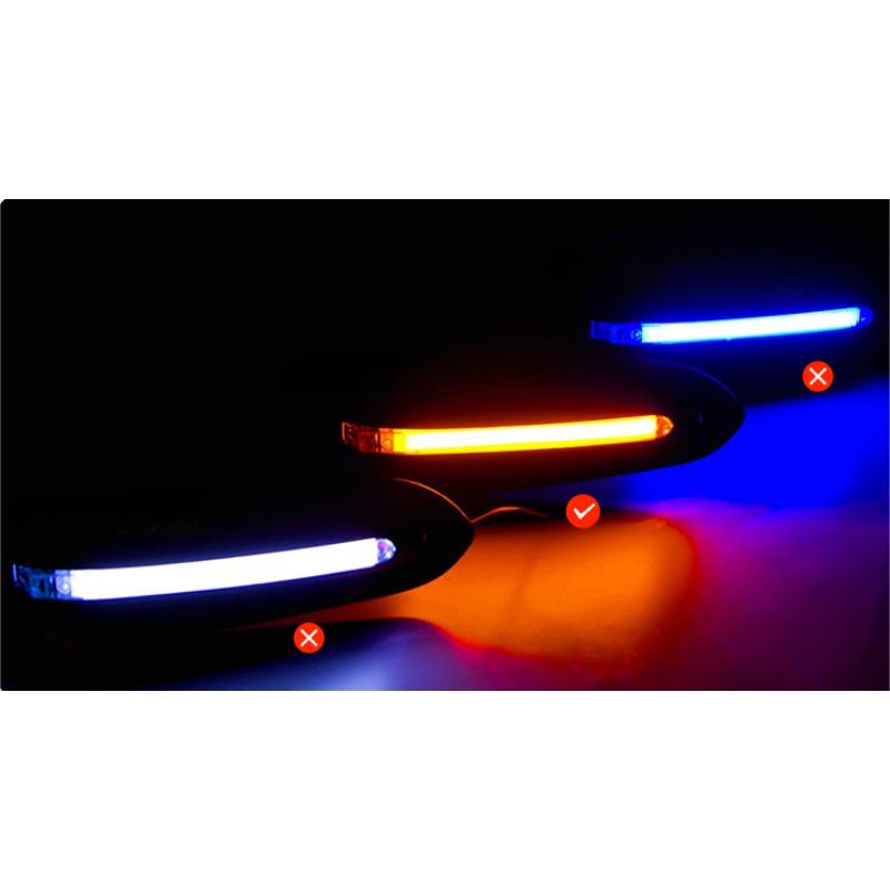 Motorcycle Hand Guard Shield Motorbike Turn Signal Lights Covers LED Flashing Waterproof Protector Dirt Bike Enduro Handguard