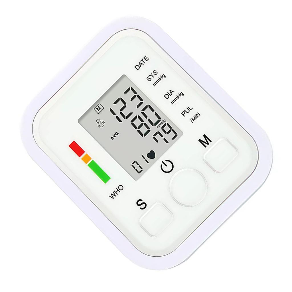 Haushalt Elektronisches Arm-Sphygmomanometer Hintergrundbeleuchtung Blutdruckmessgerät Monitor Englisch