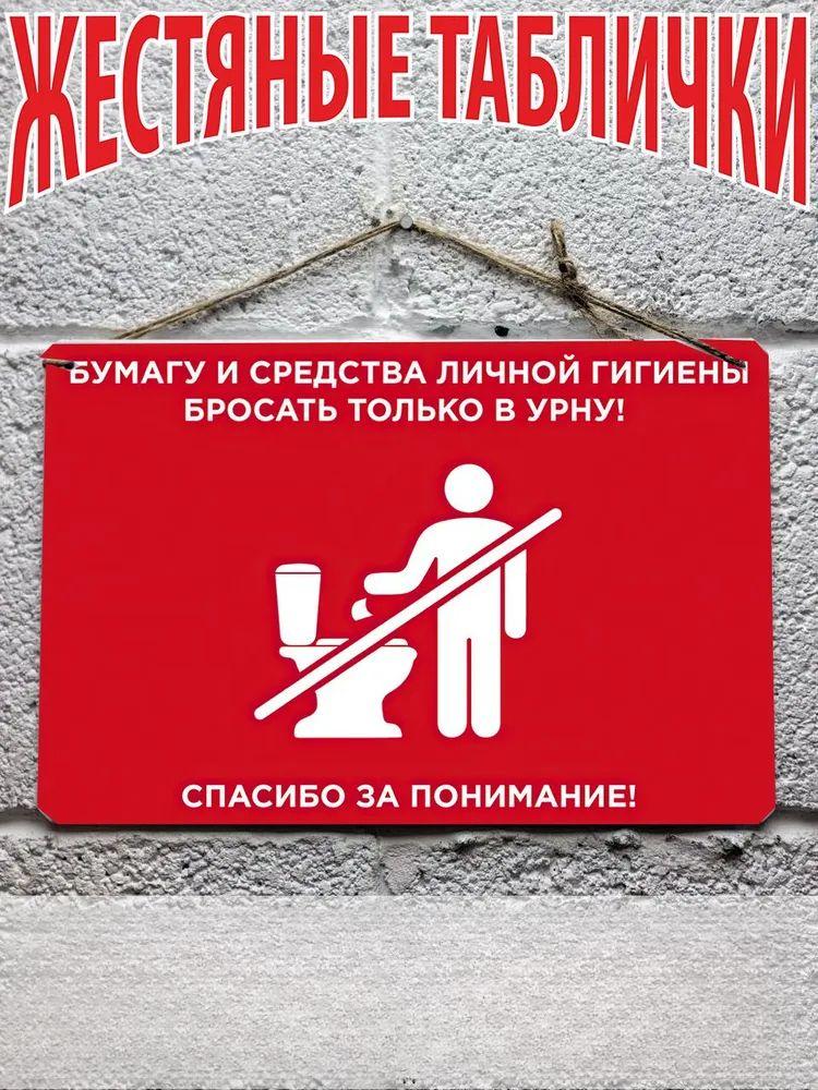 

Toilet Paper Bin Sign – Don’t Flush Paper, Use Trash Can