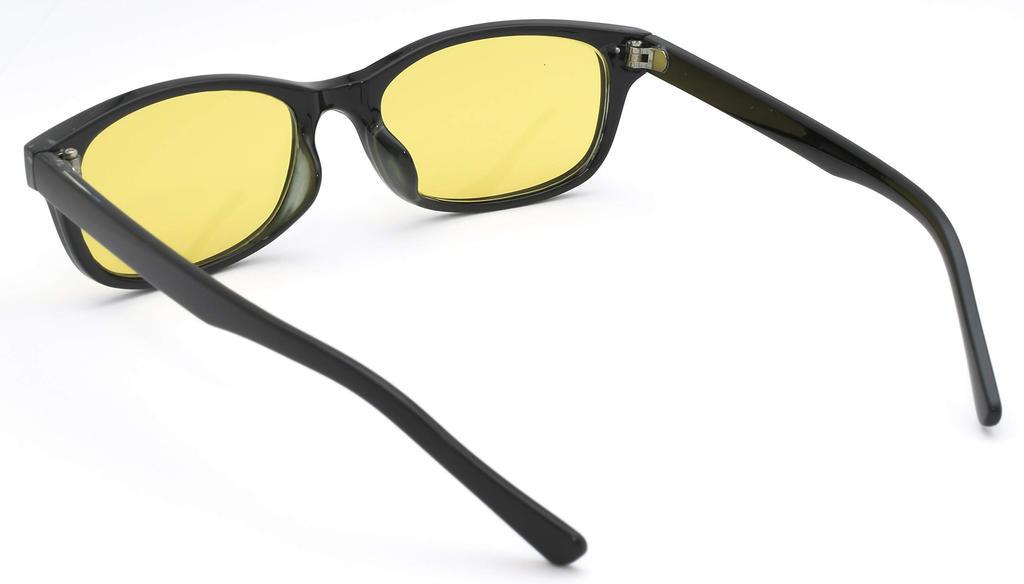 [CYPHUS] Cyphus Sunglasses for Men and Women, Unisex, Wellington Style, Colored Sunglasses, Fashion Glasses, UV Protection (BlackYellow)