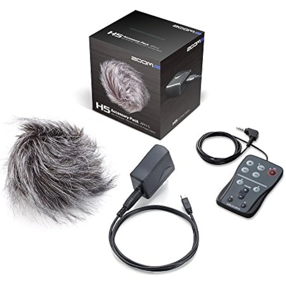

ZOOM Zoom H5 Exclusive Accessory Pack, APH-5, Hairy Windscreen, Remote Controller, AC Adapter, US...