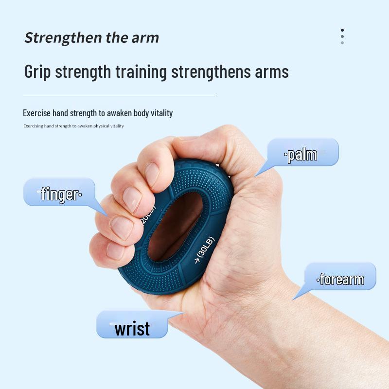 Silicone Dual Resistance Grip Ring for Hand Strengthening and Rehab