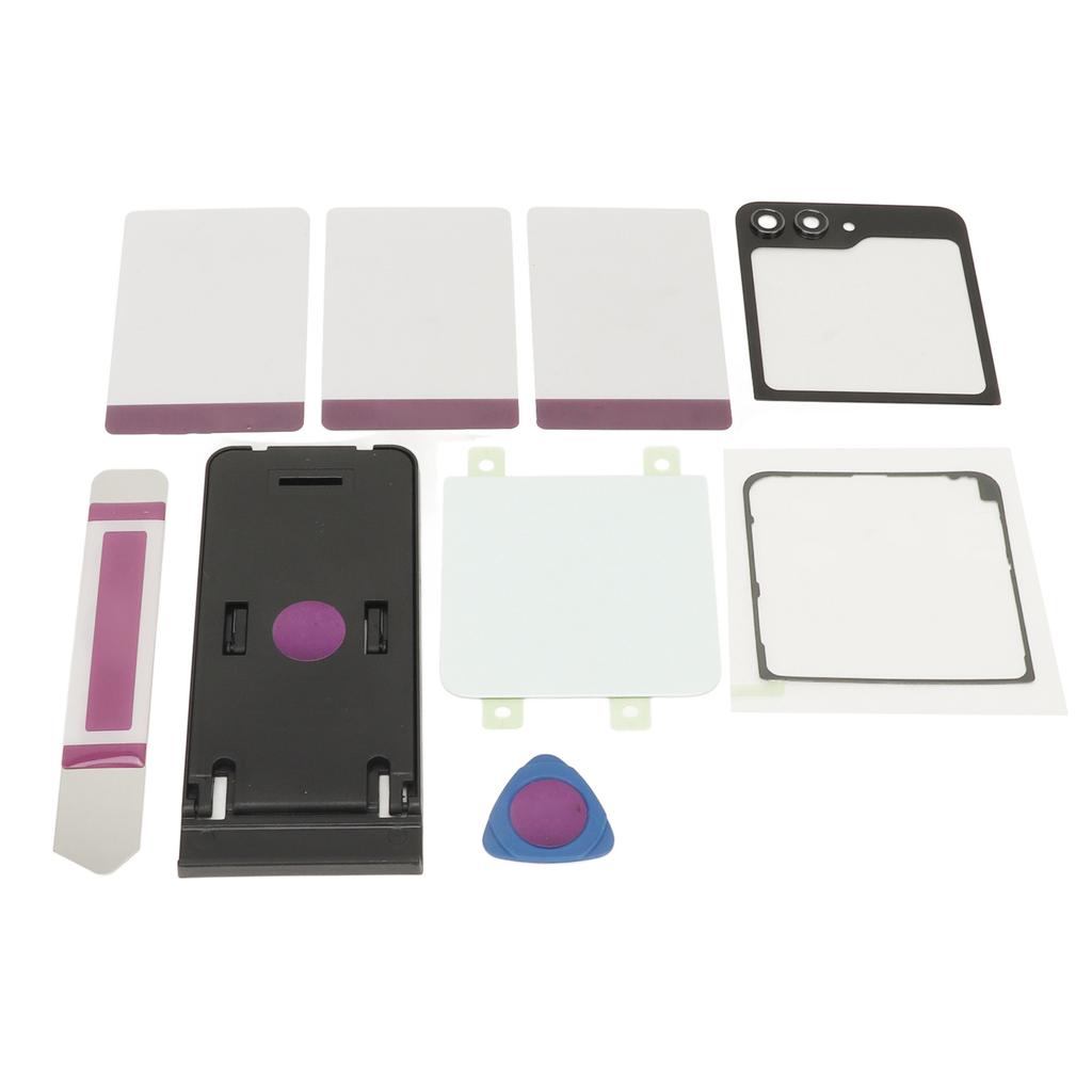 Back Glass Replacement Back Cover Glass Housing Door with Pre Installed Tape Camera Lens Tools for Axy     5     5 5G F731