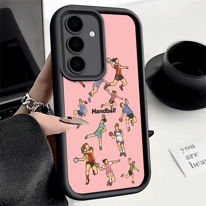 

Phone Case for Samsung Galaxy S26 S25 Ultra S24 FE Handball Sport Shell S23 Plus S22 + S21 S20 5G Soft Silicone Funda Samsung S25 FE