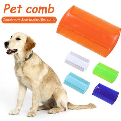 1PC Pet Pettine di Plastica A Doppia Faccia Ultra-fine Dente Pidocchi Pettini Rimuovere Primer Annodato Pet Depilazione Pettine