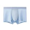 Men Boxer Underwear Elastic Mid-Waist U-Convex Breathable Shorts Briefs Solid Color Comfort Fit Underwear