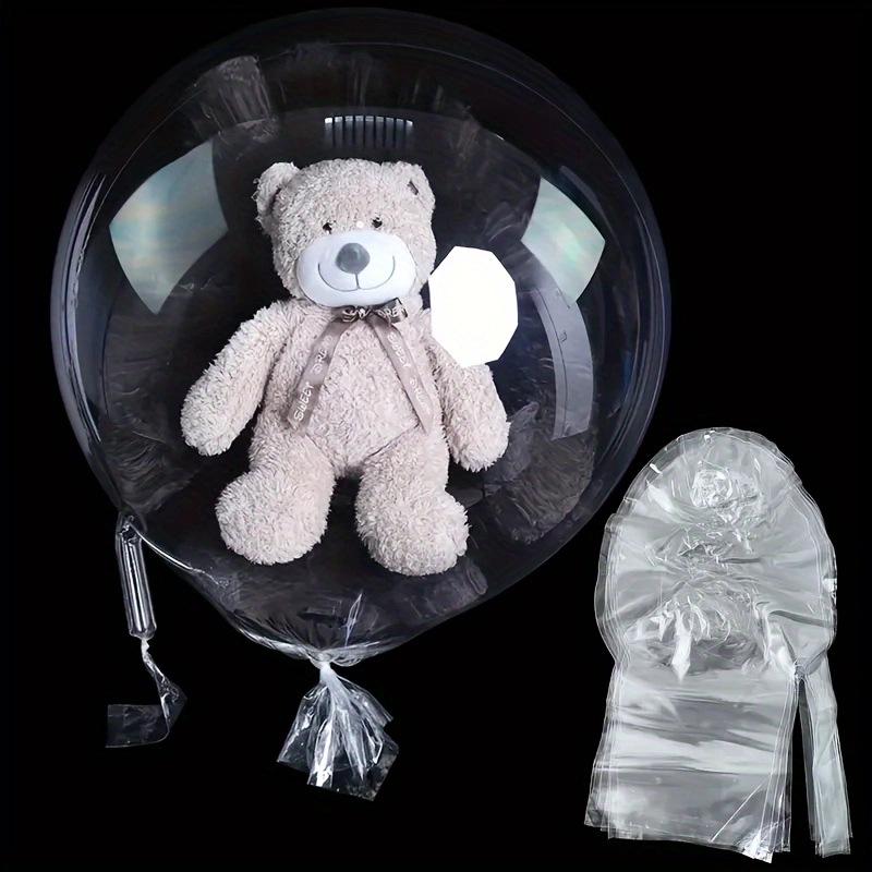 Double-Mouth Stretch Bobo Ball with Rose Flowers - 26-Inch & 30-Inch for Gifts and Decorations