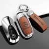 Funda de Carcasa para Mando a Distancia de Coche Nueva 2025 de Aleación de Zinc y Cuero para Mercedes Benz Clase C E S GLC W206 W223 W214 E300 C260 C300 S450