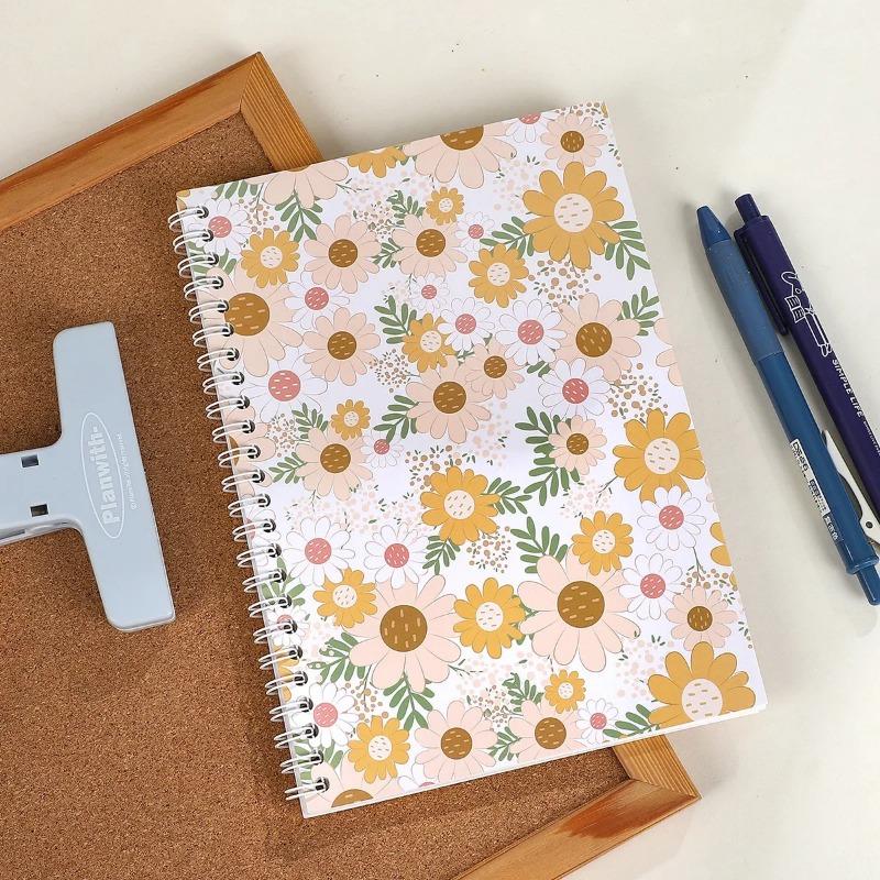 1Pcs A5 Flower Painting Landscape Material Collage Release Paper Notebook Creative DIY Student Supplies Stationery