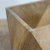 Posh Living Polygon Pot W16 x D16 x 41334 Cover, Medium, Wood, H14cm,