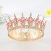 Luxury New Arrival Birthday Party Bridal Performance Crown Princess High-end Wedding Bride Headpiece Round Crown Tiara