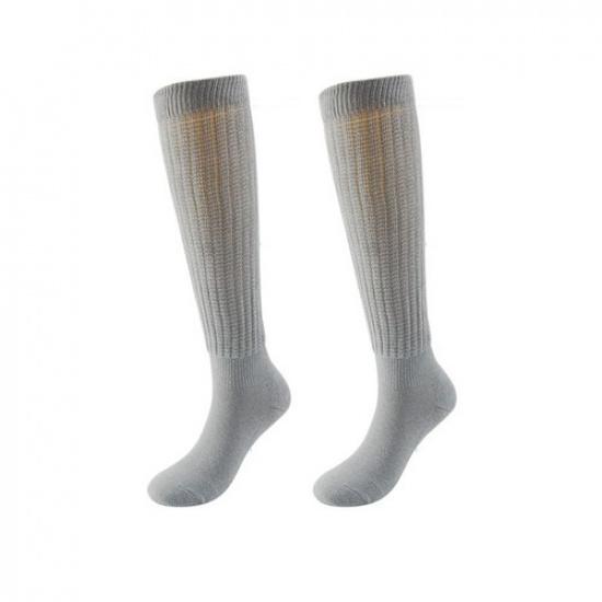 Slouch Socks Cotton Scrunch Knee High Extra Long and Heavy Socks Casual Solid^