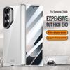 Lens Protect Stand Magnetic Phone Case for Samsung Galaxy Z Fold 6 5G Magsafe Electroplated Hinge Clear Metal Ring Holder Cover
