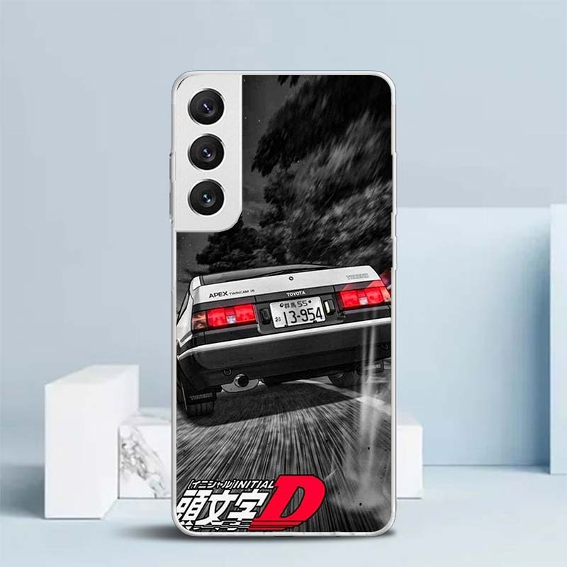

Amine Intital D AE86 Car Soft Cover for Samsung Galaxy S25 Edge S26 S24 S23 Ultra Phone Case S22 S21 Plus S20 FE Print Pattern S Samsung S24 Ultra