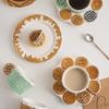 Cute Korean-Style Ceramic Mug & Cookie Series Tableware Set: Coffee Cup, Breakfast & Dinner Plates, Dessert Plate