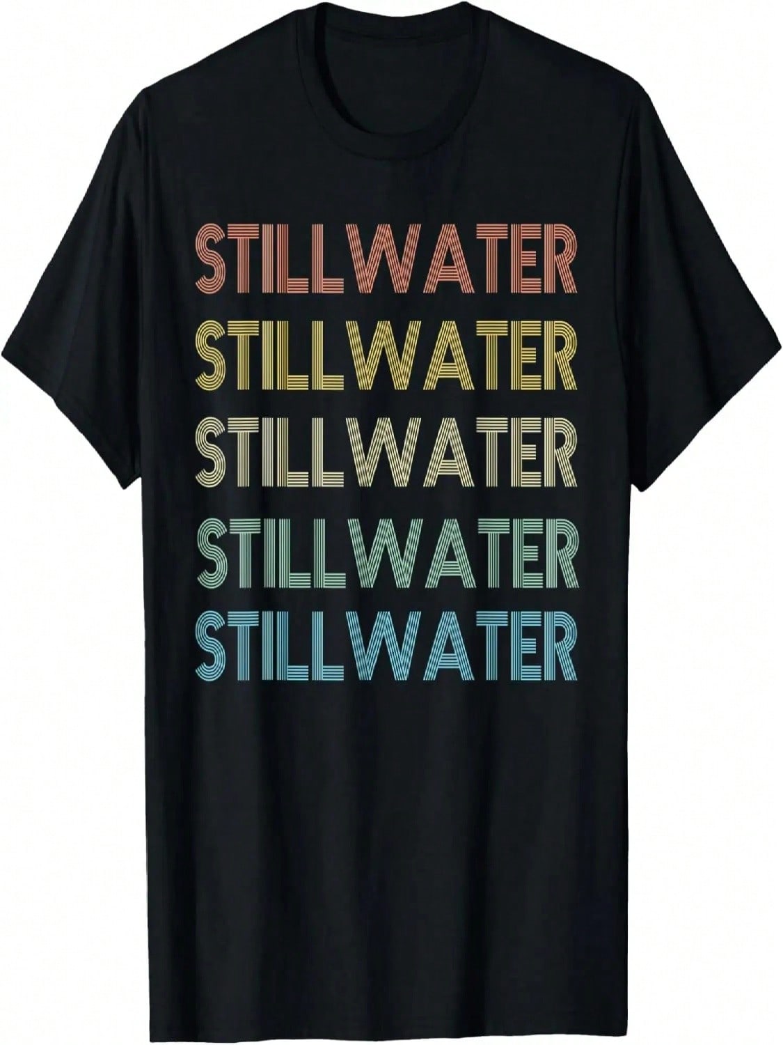 Stillwater Oklahoma Pride Vintage State OK Retro 70s T-Shirt S разноцветный