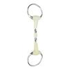 Stainless Steel Horse Bit Apple Flavor Rubber Wrapped Horse Mouth Snaffle Bit for Hours Training Racing