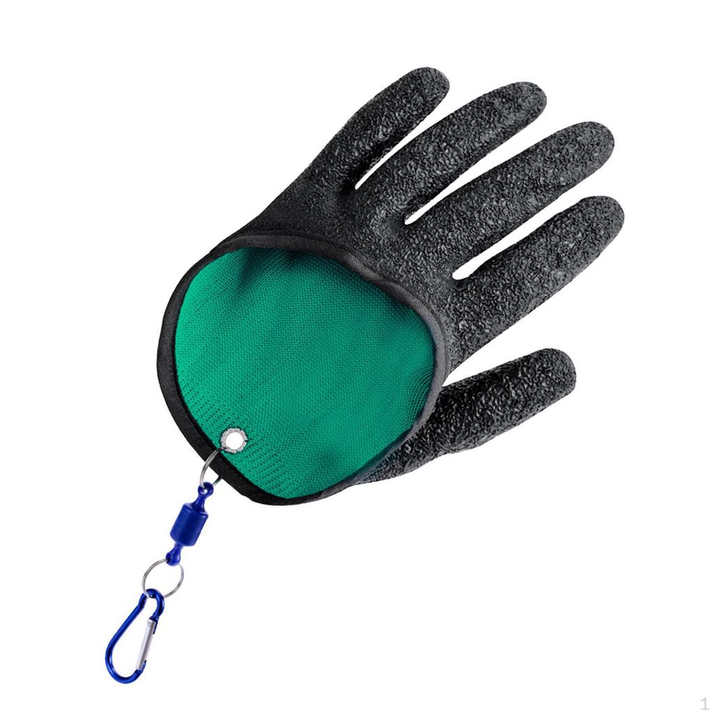 Rybářská rukavice Protiskluzová Odolná proti propíchnutí s Háčkem pro Venkovního Rybáře Manipulaci