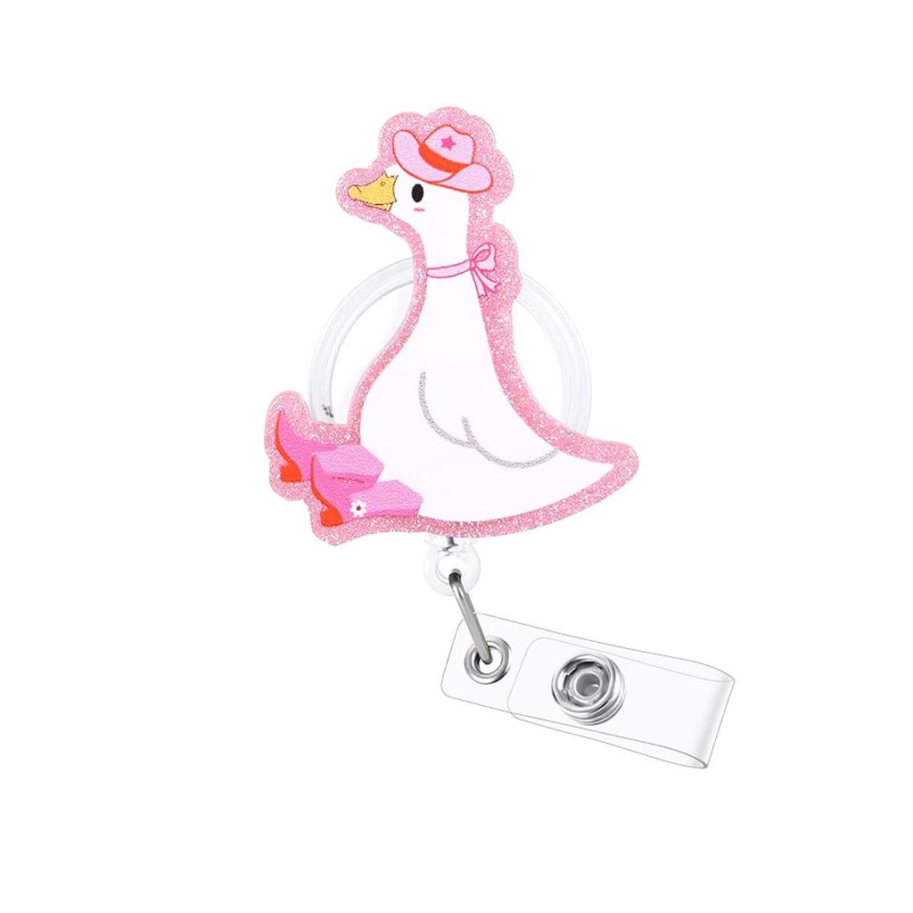 Unisex ID Name Cards Holders Retractable Badge Reel Cartoon Hospital Medical Icons Lovely Nurse Doctor Clip Brooches Keychains