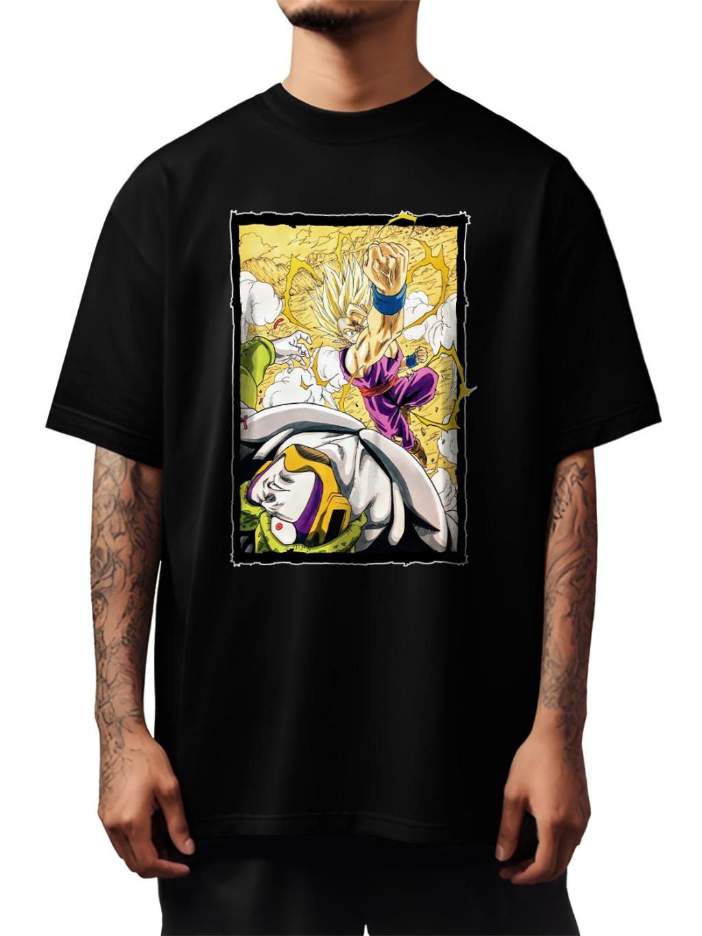 

Son Gohan Dragon Ball Men Women Summer T-Shirt Harajuku Vintage Short Sleeve Loose Oversized Casual Fitness Comfortable Y2k Top 4XL