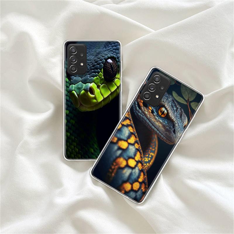 Forest Vipers And Pythons Phone Case for Samsung A54 A57 A37 A17 A14 A15 A12 A24 A34 A55 A35 A25 A52S A07 A05S A04S A22 A32 A72