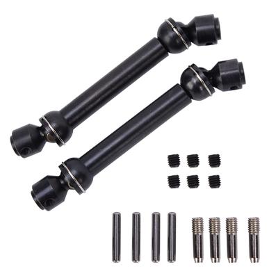 2 Pcs Schwarz Metall CVD Antriebswelle Zubehör für Axial SCX10CC01D90D110 110 RC