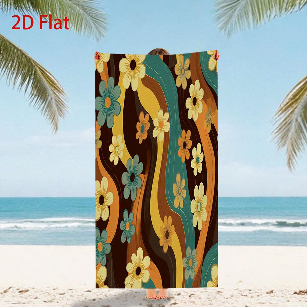 Playful Shapes Bath Sheet Modern Geometric Print White Background Lightweight Portable Ideal Gift For Kids Or Seaside Picnic Use