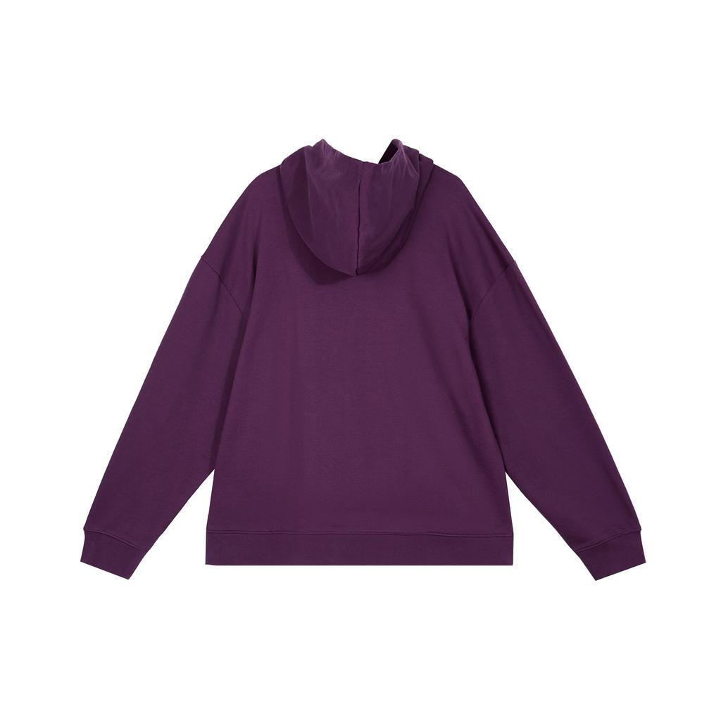 Calvin Klein Color Block Letter Logo Printed Long Sleeve Hooded Loose Casual Sweatshirt Men Sweatshirt Dark-Purple 40HM231-6QI