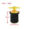 DollaTek Brass T-Handle 1” Or 1-1/4” Drain Plug For Boat (1” Drain Plug)