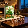 Dog Lover Souvenir Gift Set Christmas Advent Calendar, 24 Day Countdown Box with 2D Flat Acrylic Unique Holiday Pendants, Tree Hanging Ornament