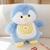 Fluffy Hair Penguin Plushie Stuffed Animal Blue/Pink Cuddly Penguin Dolls Peluche Plush Toy Sets for Birthday Surprise Gift Idea