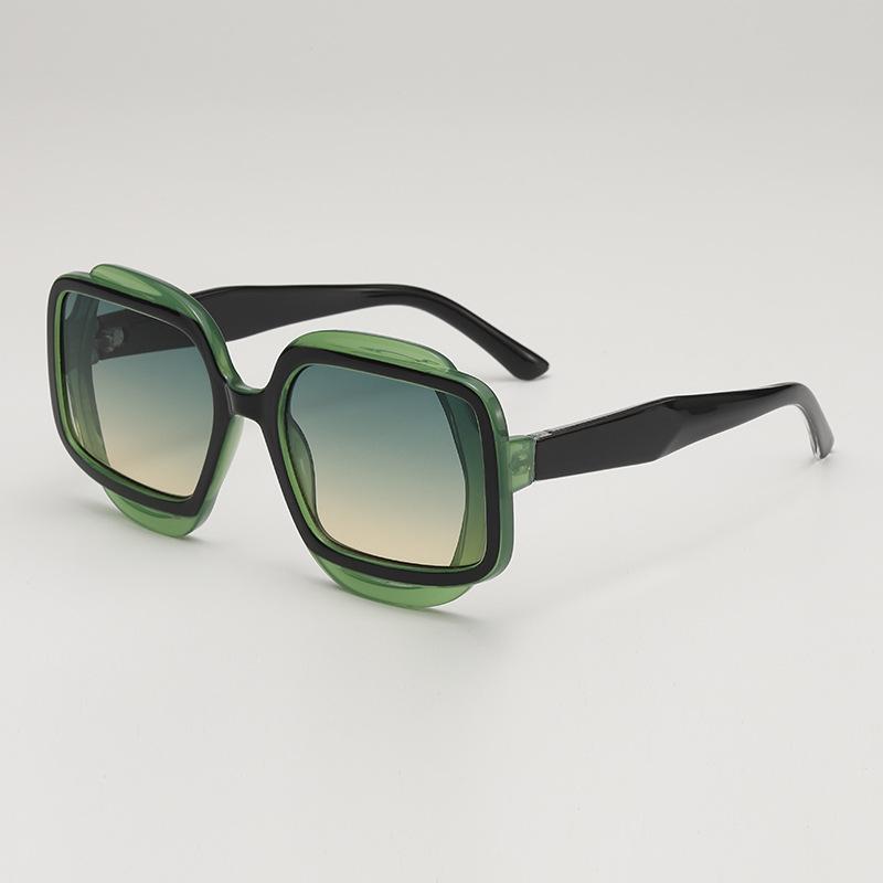 2025 New Polygonal Fashion Sunglasses Retro UV400 Sunshade Sunblock for Women and Men Street Shooting Driving Riding Eyeglasses