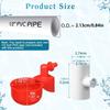 Full Chicken Watering System With 16 Cups Stable Construction And Easy Assembly For Poultry