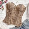Shapers Lace Fishbone Shapewear Slim Fit Lace-up Corset Spicy Girl Style Underwear for Women  Beach