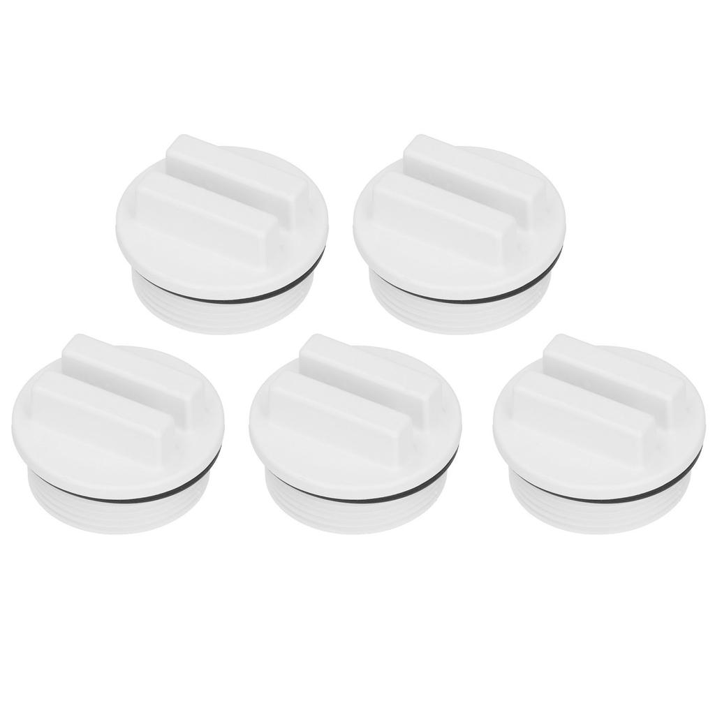 5PCS 1.5in Threaded Pool Spa Return Line Winterizing Plug Filter Drain Plug with ORing
