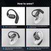 Open Ear Wireless Earbuds Bluetooth Headphones, 40Hrs Playtime Stereo Sound Earphones with IP7 Waterproof Ear Buds for Fitness/Travel