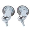 2PCS 3 Inch Swivel Casters Heavy Duty Silent Wheels 360 Degree Rotation for DIY Utility Cart Trolley M10x30mm 25kg Load