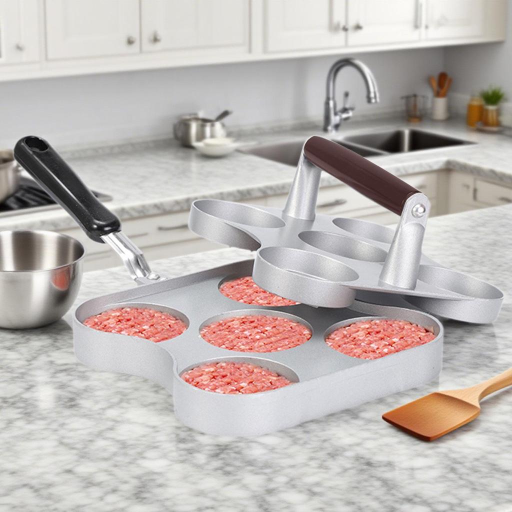 Stainless Steel Burger Press Smash Large Nonstick Griddle Weight Hamburger Patty Maker Machine for Home Kitchen