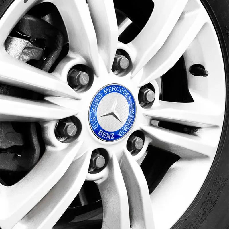 60MM Krytky Středů Koleček Auta Ráfky Řada Aut Ráfky Auta Kryt Koleček Pro Mercedes Benz GLE GLC A B C E Třída W246 W205 W213 AMG