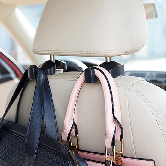 2Pcs Car Seat Luggage Bags Back Headrest Multifunction Hanger Hooks Holders