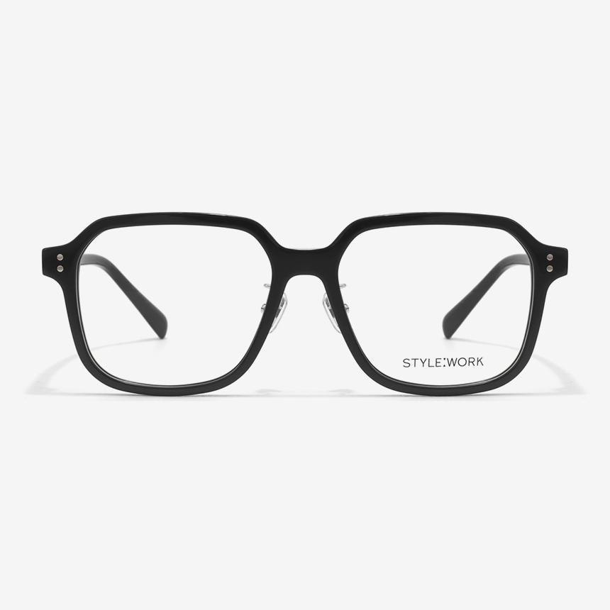 Seutailwokeu Rs Horn 03 Black_Black Big Size Geek Chic Eyeglass Frames