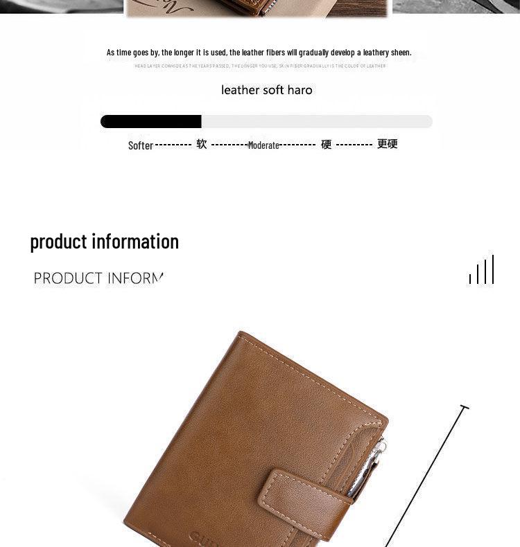 Men's Retro Short Wallet: Multifunctional, Large Capacity Card Holder & Driver's License Case