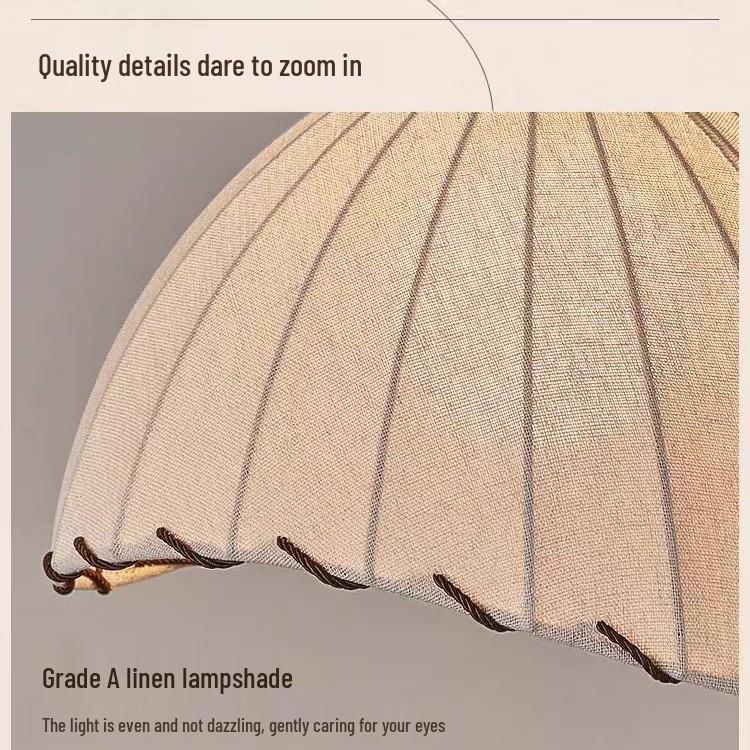 French Vintage Double Head Pendant Light - Retro Wabi-Sabi Style for Dining, Bedroom, or Study