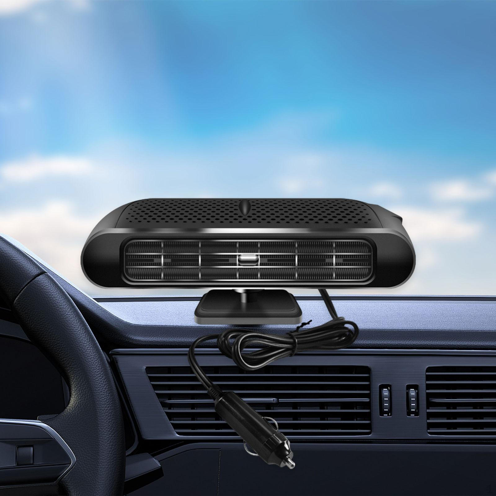 

Автомобильный обогреватель регулируемый 120 Вт портативный прочный 12 В с длинным шнуром питания демистер Black and Silver