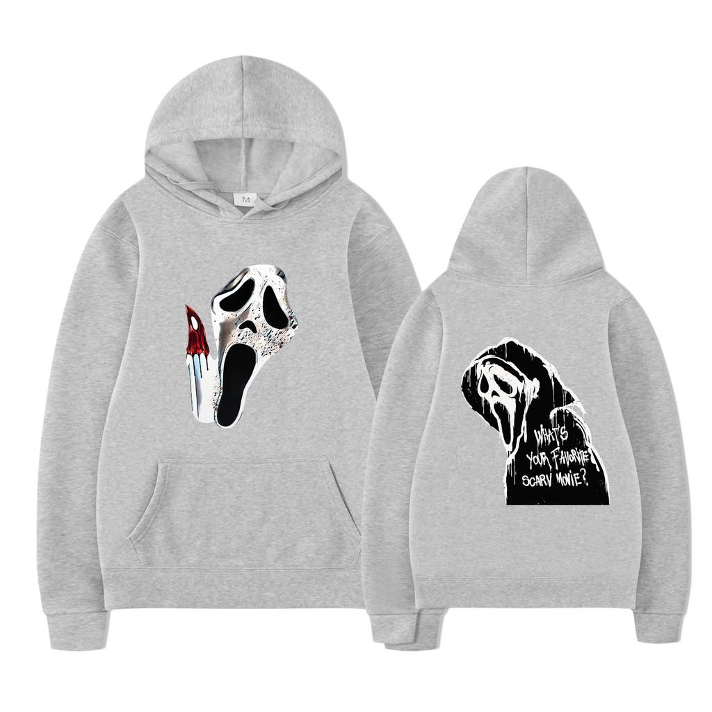 Scream Vi Ghostface Hoodie Men Stylish Aesthetic Sweatshirt For Spring And Autumn Wear