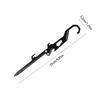 Outdoor Multifunctional Stainless Steel Hook Mosquito Coil Bracket Bottle Opener Measuring Ruler Foldable Insert