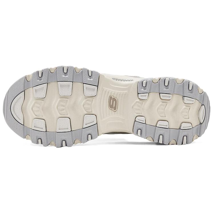 Skechers D'LITES 1.0 Women Taupe Low Top Dad Shoes Comfortable Wear Resistant 150246-TPE