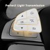 Hot Interior Mouldings 12Pcs Car Styling Steering Wheel Button Covers Trim Stickers For Mercedes Benz GLC X253 2015 2016 & C Cla